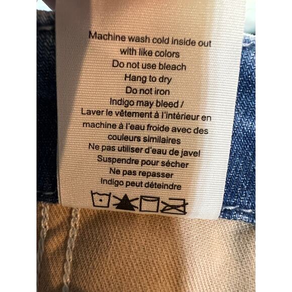 RAG & BONE WMNS 28 FEATHERWEIGHT ARIANNA CROPPED PALAZZO BLUE WIDE LEG JEANS NEW - Picture 11 of 14